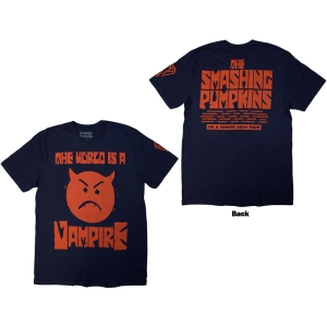 Smashing Pumpkins - World Is A Vampire Uni Navy T-Shirt in the group MERCHANDISE / T-shirt / Pop-Rock at Bengans Skivbutik AB (5581565r)