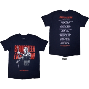 Bruce Springsteen - Tour 24 Guitar Photo Uni Navy T-Shirt in the group MERCHANDISE / T-shirt / Pop-Rock at Bengans Skivbutik AB (5581577r)