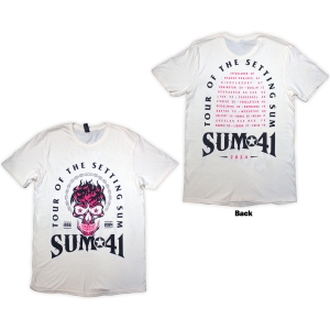 Sum 41 - Tour 24 Pink Skull Uni Natrl T-Shirt in the group MERCHANDISE / T-shirt / Punk at Bengans Skivbutik AB (5581583r)