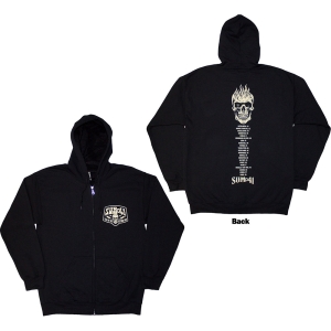 Sum 41 - Tour 24 Pocket Logo & Skull Back Uni Bl Zip Hoodie in the group MERCHANDISE / Hoodies / Punk at Bengans Skivbutik AB (5581585r)