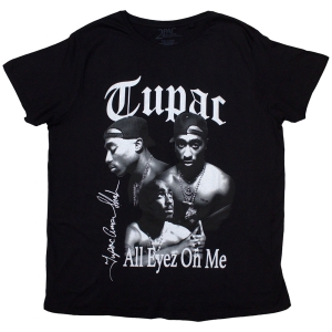 Tupac - All Eyez B&W Uni Bl T-Shirt in the group MERCHANDISE / T-shirt / Hip Hop-Rap at Bengans Skivbutik AB (5581715r)