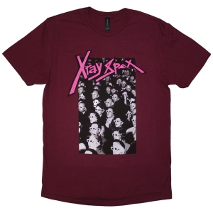 X-Ray Spex - 3D Cinema Uni Maroon T-Shirt in the group MERCHANDISE / T-shirt / Punk at Bengans Skivbutik AB (5581807r)