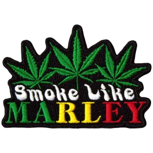 Bob Marley - Smoke Like Woven Patch in the group MERCHANDISE / Merch / Reggae at Bengans Skivbutik AB (5581809)