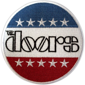 The Doors - Logo Stars & Stripes Woven Patch in the group MERCHANDISE / Merch / Pop-Rock at Bengans Skivbutik AB (5581815)