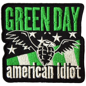 Green Day - American Idiot Wings Woven Patch in the group MERCHANDISE / Merch / Punk at Bengans Skivbutik AB (5581830)