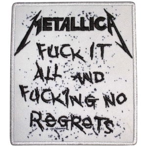 Metallica - No Regrets Woven Patch in the group MERCHANDISE / Merch / Hårdrock at Bengans Skivbutik AB (5581855)