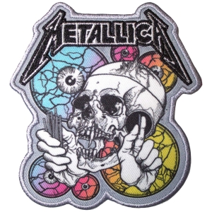 Metallica - The Shortest Straw Multicolored Eyes Printed Patch in the group MERCHANDISE / Merch / Hårdrock at Bengans Skivbutik AB (5581859)