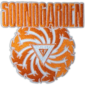 Soundgarden - Badmotorfinger Orange Wht Woven Patch in the group MERCHANDISE / Merch / Pop-Rock at Bengans Skivbutik AB (5581878)