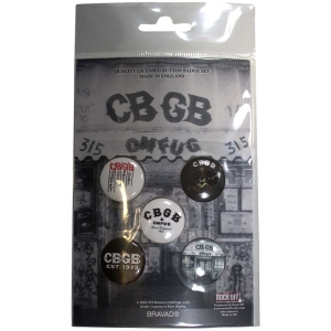 Cbgb - Cbgb Logos Button Badge 5-Pack in the group MERCHANDISE / Merch / Punk at Bengans Skivbutik AB (5581976)