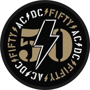 Ac/Dc - Fifty Standard Patch in the group MERCHANDISE / Merch / Hårdrock at Bengans Skivbutik AB (5583004)