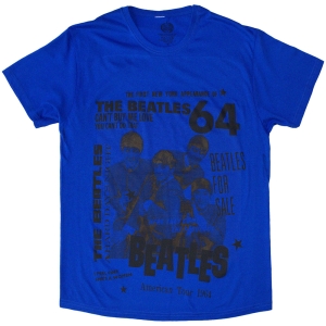 Beatles - Beatles 1964 Uni Blue T-Shirt in the group MERCHANDISE / T-shirt / Pop-Rock at Bengans Skivbutik AB (5583008r)