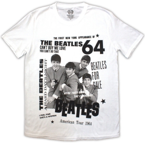 Beatles - Beatles 1964 Uni Wht T-Shirt in the group MERCHANDISE / T-shirt / Pop-Rock at Bengans Skivbutik AB (5583010r)