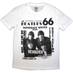 Beatles - 1966 Uni Wht T-Shirt in the group MERCHANDISE / T-shirt / Pop-Rock at Bengans Skivbutik AB (5583013r)