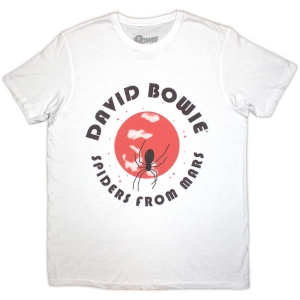 David Bowie - Spiders From Mars Uni Wht T-Shirt in the group MERCHANDISE / T-shirt / Pop-Rock at Bengans Skivbutik AB (5583019r)