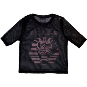 Iron Maiden - Powerslave Mummy Lady Bl Mesh Crop Top in the group MERCHANDISE / T-shirt / Hårdrock at Bengans Skivbutik AB (5583030r)