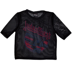 Judas Priest - Screaming For Vengeance Lady Bl Mesh Crop Top in the group MERCHANDISE / T-shirt / Hårdrock at Bengans Skivbutik AB (5583032r)