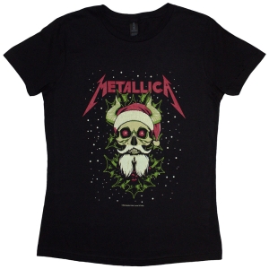 Metallica - Santa Horns Lady Bl T-Shirt in the group MERCHANDISE / T-shirt / Hårdrock at Bengans Skivbutik AB (5583037r)