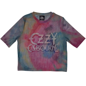 Ozzy Osbourne - Logo Lady Lht Blue Mesh Crop Top in the group MERCHANDISE / T-shirt / Hårdrock at Bengans Skivbutik AB (5583048r)