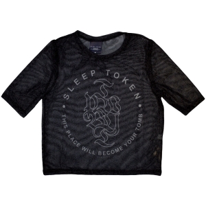 Sleep Token - Tomb Lady Bl Mesh Crop Top in the group MERCHANDISE / T-shirt / Hårdrock at Bengans Skivbutik AB (5583052r)