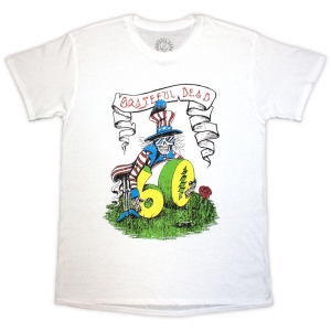 Grateful Dead - 60Th Rose Pose Uni Wht T-Shirt in the group MERCHANDISE / T-shirt / Pop-Rock at Bengans Skivbutik AB (5583342r)