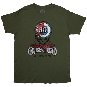 Grateful Dead - 60Th Roses Uni Green T-Shirt in the group MERCHANDISE / T-shirt / Nyheter / Pop-Rock at Bengans Skivbutik AB (5583343r)