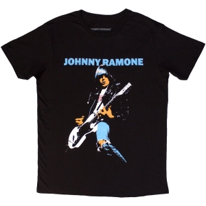 Johnny Ramone - Ripped Denim Uni Bl T-Shirt in the group MERCHANDISE / T-shirt / Nyheter / Punk at Bengans Skivbutik AB (5583346r)