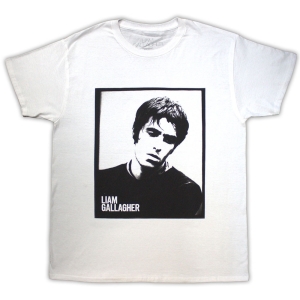 Liam Gallagher - Framed Photo Uni Wht T-Shirt in the group MERCHANDISE / T-shirt / Nyheter / Pop-Rock at Bengans Skivbutik AB (5583347r)