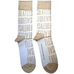 Beatles - For Sale Text Repeat Uni Wht Socks in the group MERCHANDISE / Merch / Pop-Rock at Bengans Skivbutik AB (5583634)