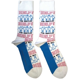 Beatles - Help! Outlines Repeat Uni Wht Socks in the group MERCHANDISE / Merch / Pop-Rock at Bengans Skivbutik AB (5583635)