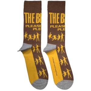 Beatles - Please Please Me Silhouettes Uni Brown Socks in the group MERCHANDISE / Merch / Pop-Rock at Bengans Skivbutik AB (5583641)