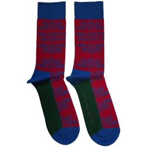 Beatles - Sgt Pepper Text Outlines Uni Red Socks in the group MERCHANDISE / Merch / Pop-Rock at Bengans Skivbutik AB (5583642)