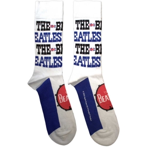 Beatles - Budokan Poster & Drum Logo Uni Wht Socks in the group MERCHANDISE / Merch / Pop-Rock at Bengans Skivbutik AB (5583651)