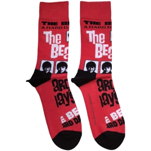 Beatles - A Hard Day's Night Uni Red Socks in the group MERCHANDISE / Merch / Pop-Rock at Bengans Skivbutik AB (5583657)