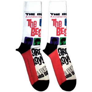 Beatles - A Hard Day's Night Colours Uni Wht Socks in the group MERCHANDISE / Merch / Pop-Rock at Bengans Skivbutik AB (5583658)