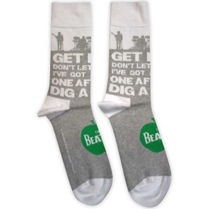 Beatles - Rooftop Silhouettes & Apple Uni Grey Socks in the group MERCHANDISE / Merch / Pop-Rock at Bengans Skivbutik AB (5583663)