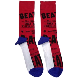 Beatles - Usa Uni Red Socks in the group MERCHANDISE / Merch / Pop-Rock at Bengans Skivbutik AB (5583665)