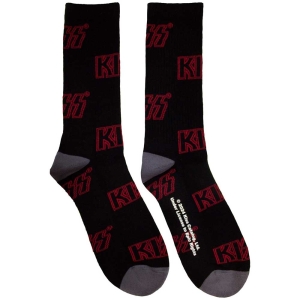 Kiss - Logo Pattern Uni Bl Socks in the group MERCHANDISE / Merch / Hårdrock at Bengans Skivbutik AB (5583677)