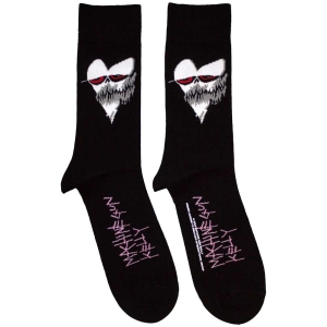 Machine Gun Kelly - Heart Face Uni Bl Socks in the group MERCHANDISE / Merch / Hårdrock at Bengans Skivbutik AB (5583680)