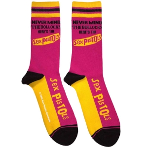 Sex Pistols - Nmtb Stripes Uni Pink Socks in the group MERCHANDISE / Merch / Punk at Bengans Skivbutik AB (5583690)