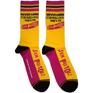 Sex Pistols - Nmtb Stripes Uni Yell Socks in the group MERCHANDISE / Merch / Punk at Bengans Skivbutik AB (5583691)