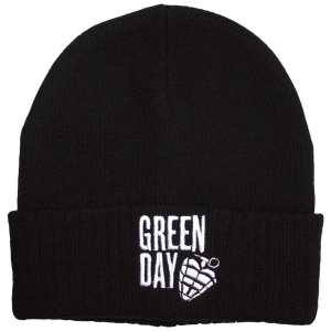 Green Day - Stacked Logo & Grenade Bl Beanie Hat in the group MERCHANDISE / Merch / Punk at Bengans Skivbutik AB (5583703)