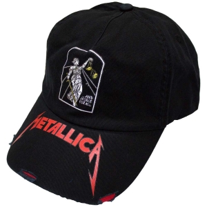 Metallica - And Justice For All Tombstone Bl Baseball Cap in the group MERCHANDISE / Merch / Hårdrock at Bengans Skivbutik AB (5583709)