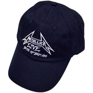 Metallica - Live Navy Baseball Cap in the group MERCHANDISE / Merch / Hårdrock at Bengans Skivbutik AB (5583710)