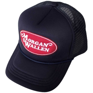 Morgan Wallen - Oval Logo Navy Mesh-Back Cap in the group MERCHANDISE / Merch / Country at Bengans Skivbutik AB (5583715)