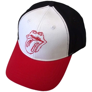 Rolling Stones - Classic Tongue Outline Red/Wht/Bl Baseball Cap in the group MERCHANDISE / Merch / Pop-Rock at Bengans Skivbutik AB (5583716)