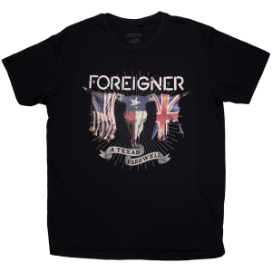 Foreigner - Texas Farewell Uni Bl T-Shirt in the group MERCHANDISE / T-shirt / Pop-Rock at Bengans Skivbutik AB (5583723r)