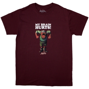 Monty Python - My Brain Hurts Uni Maroon T-Shirt in the group MERCHANDISE / T-shirt / Film-Musikal at Bengans Skivbutik AB (5583728r)