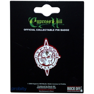 Cypress Hill - Skull Compass Pin Badge in the group MERCHANDISE / Merch / Hip Hop-Rap at Bengans Skivbutik AB (5583898)