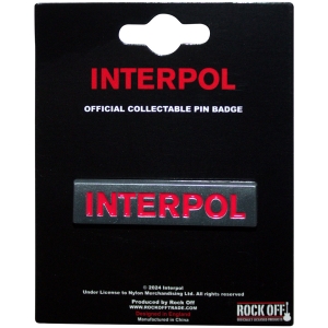 Interpol - Text Logo Pin Badge in the group MERCHANDISE / Merch / Pop-Rock at Bengans Skivbutik AB (5583908)