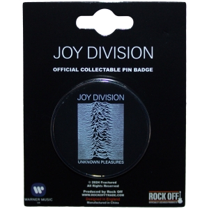 Joy Division - Unknown Pleasures Pin Badge in the group MERCHANDISE / Merch / Pop-Rock at Bengans Skivbutik AB (5583910)